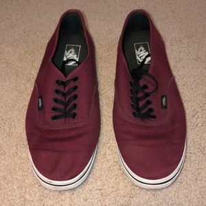 Maroon Vans
